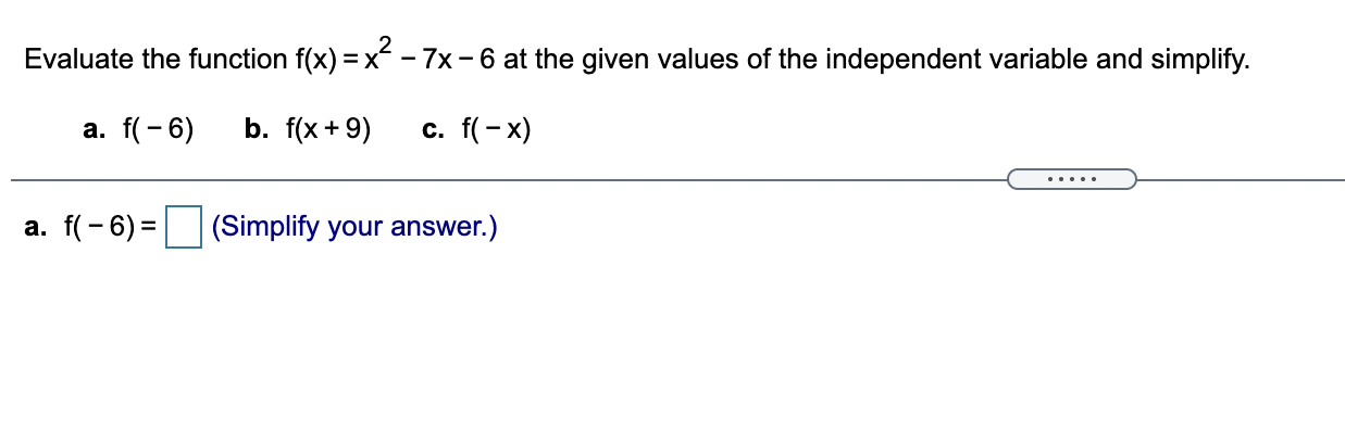  Can I get help on this assignment? Evaluate the function f(x)