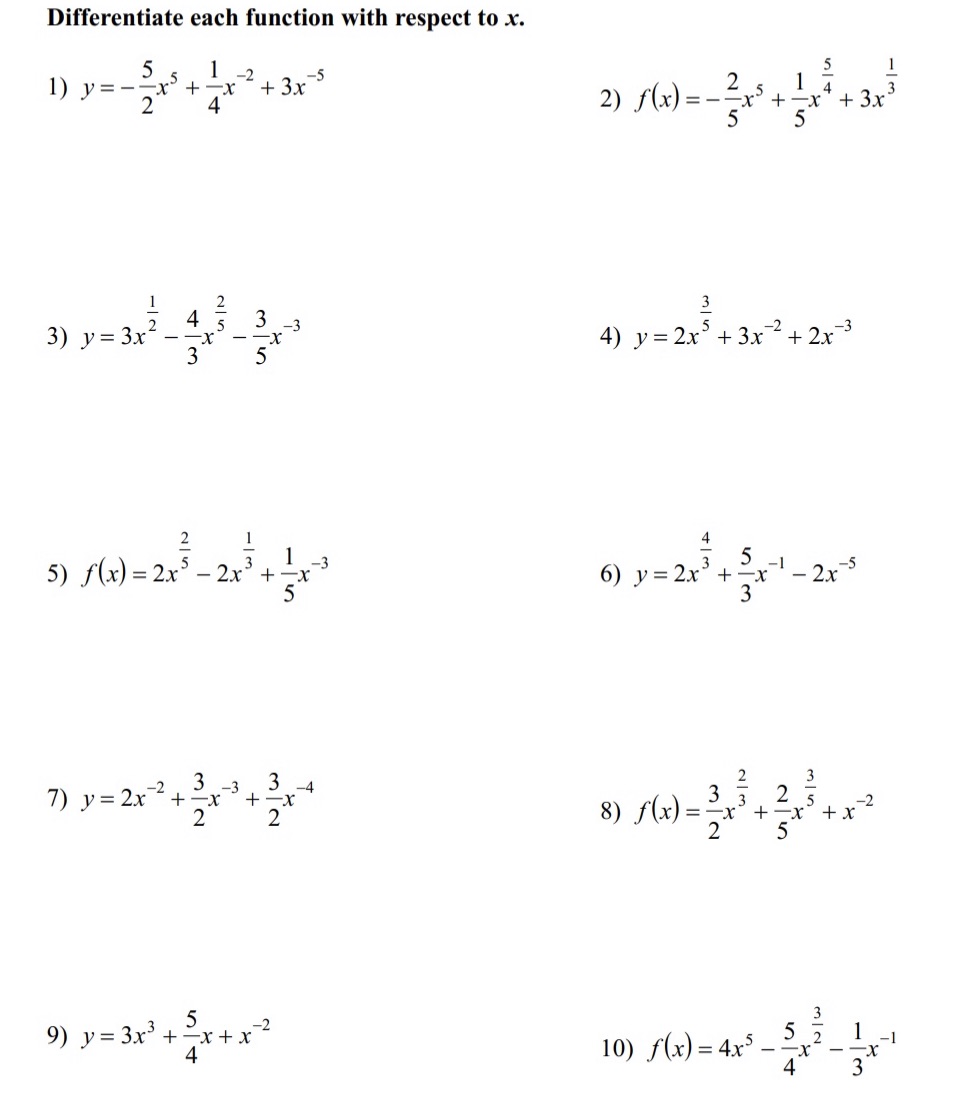 + 3x-5 2 2 ) f ( x ) = - -