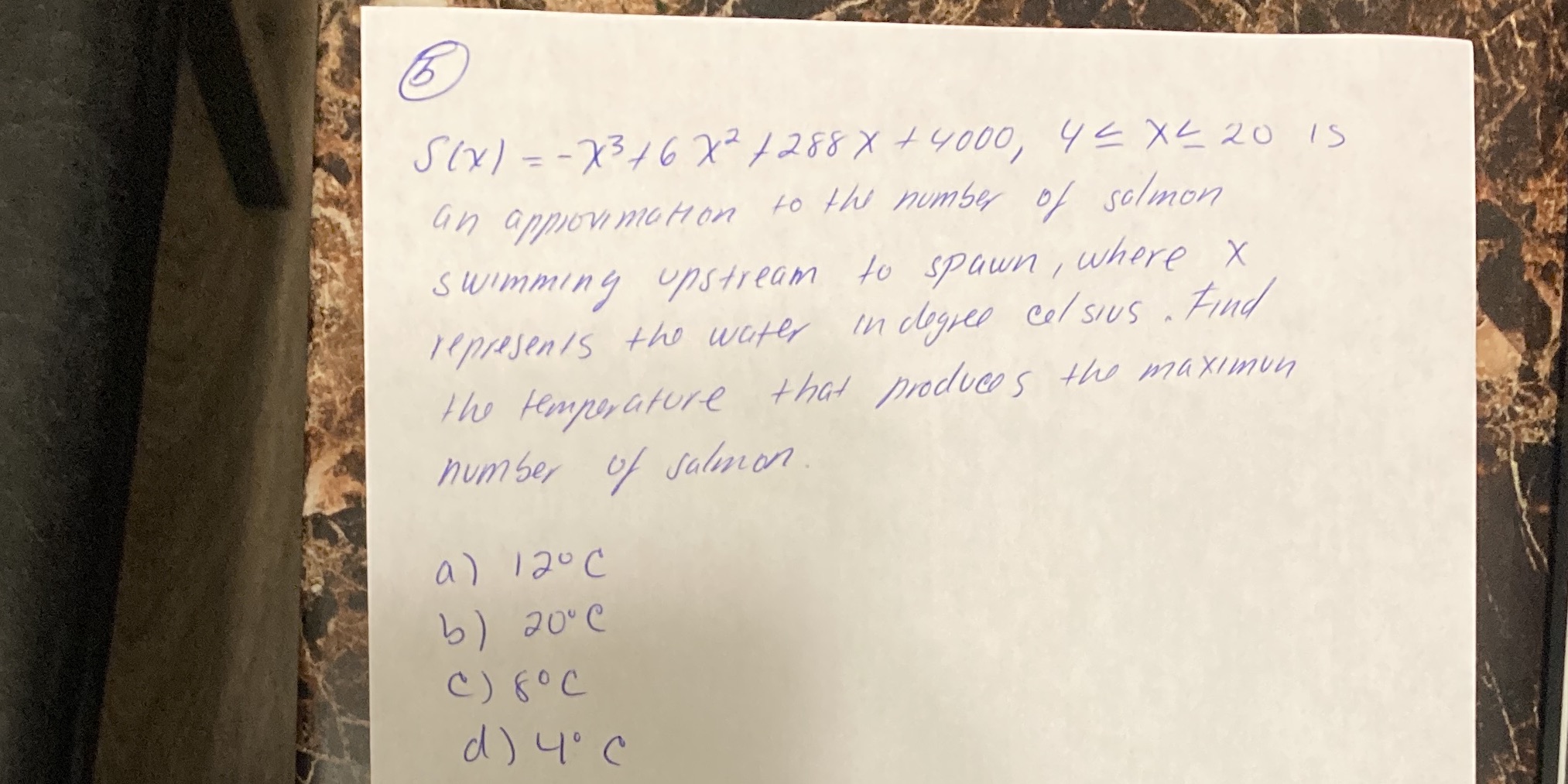 42 X4 20 IS an approvimation to the number of salmon swimming