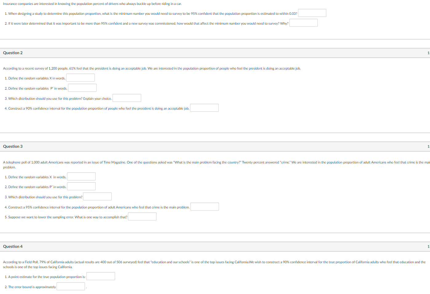 rsurance companies are interested in knowing the population percent of drivers who