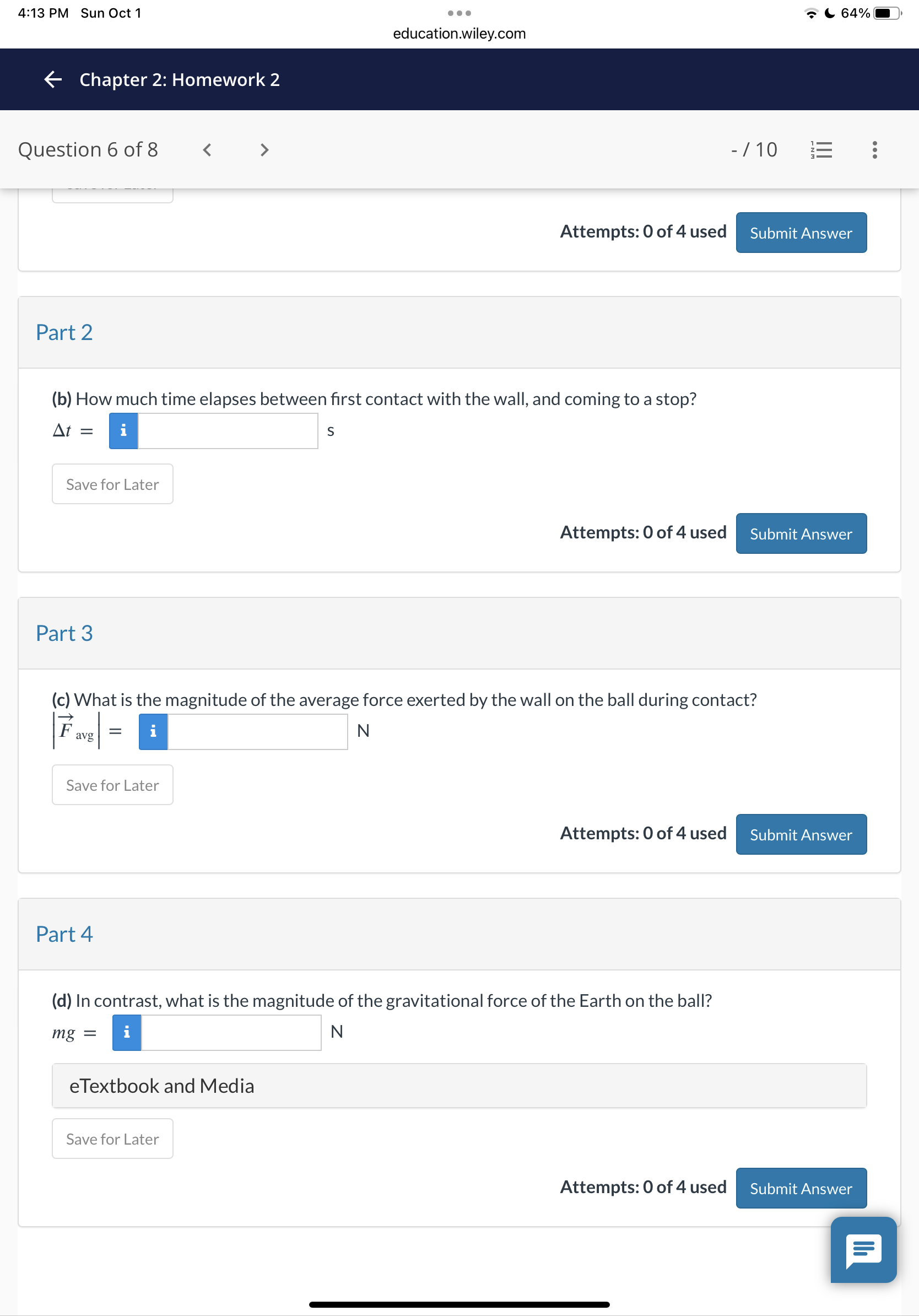 4:13 PM Sun OCH 6... 64% I r v education.wiley.com 6 Chapter