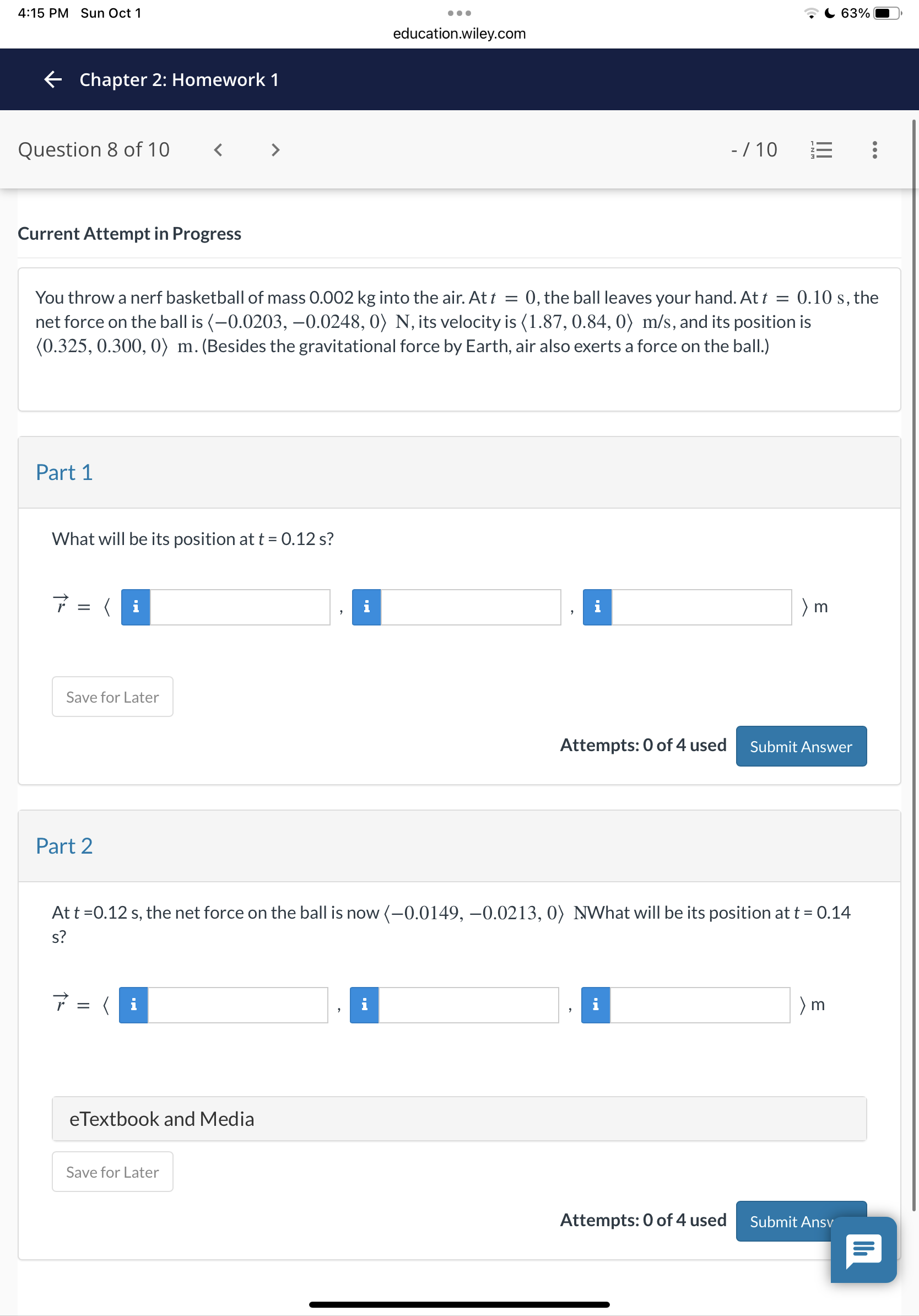 the ball hard enough to give it a speed of 47 m/s