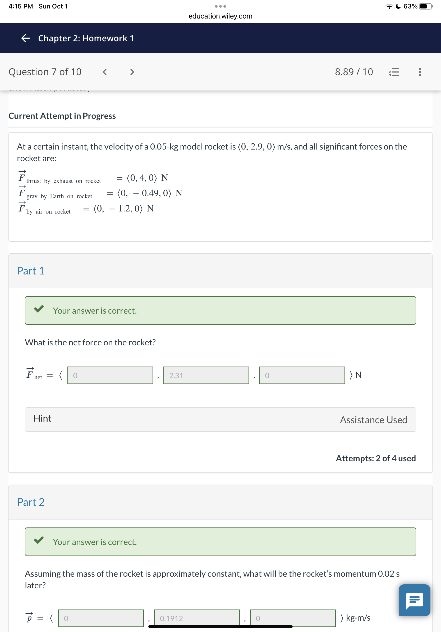 Part 3 4:13 PM Sun Oct 1 n I n 7 L
