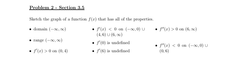 f(a) that has all of the properties. . domain (-00, co) .