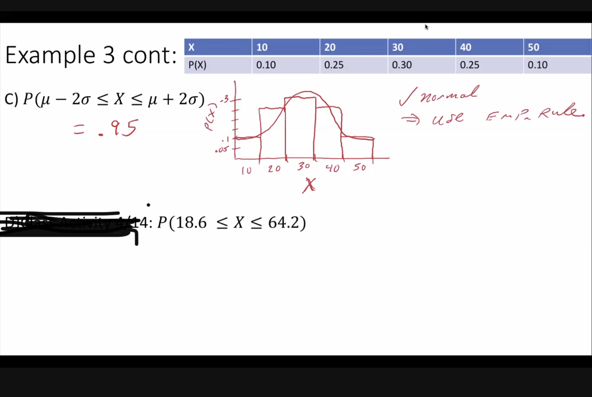 Example 3 cont: C) - 20 S X 20) -5 10 0.10