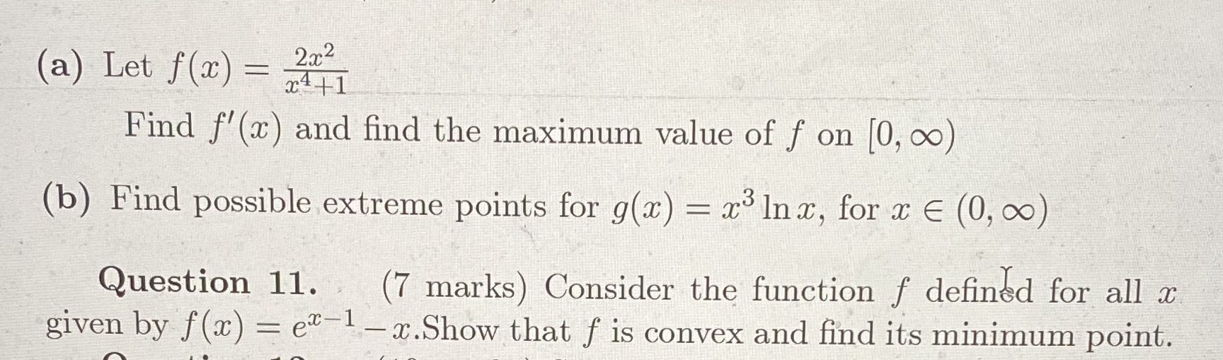 (a) Let f(ac) = 2x2 24 4 1 Find f'(x) and