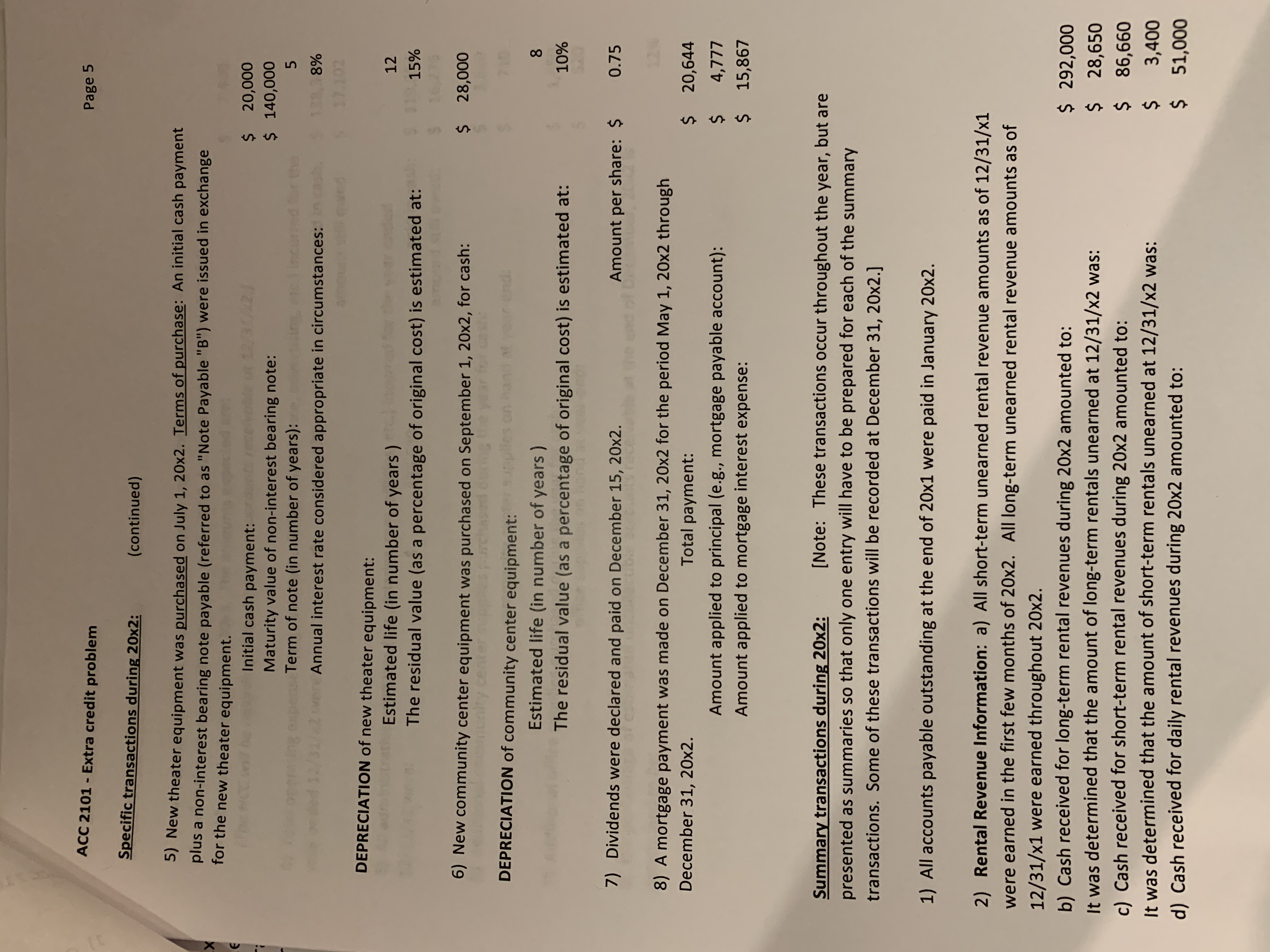 Below you will find a extended problem regarding post- closing trial