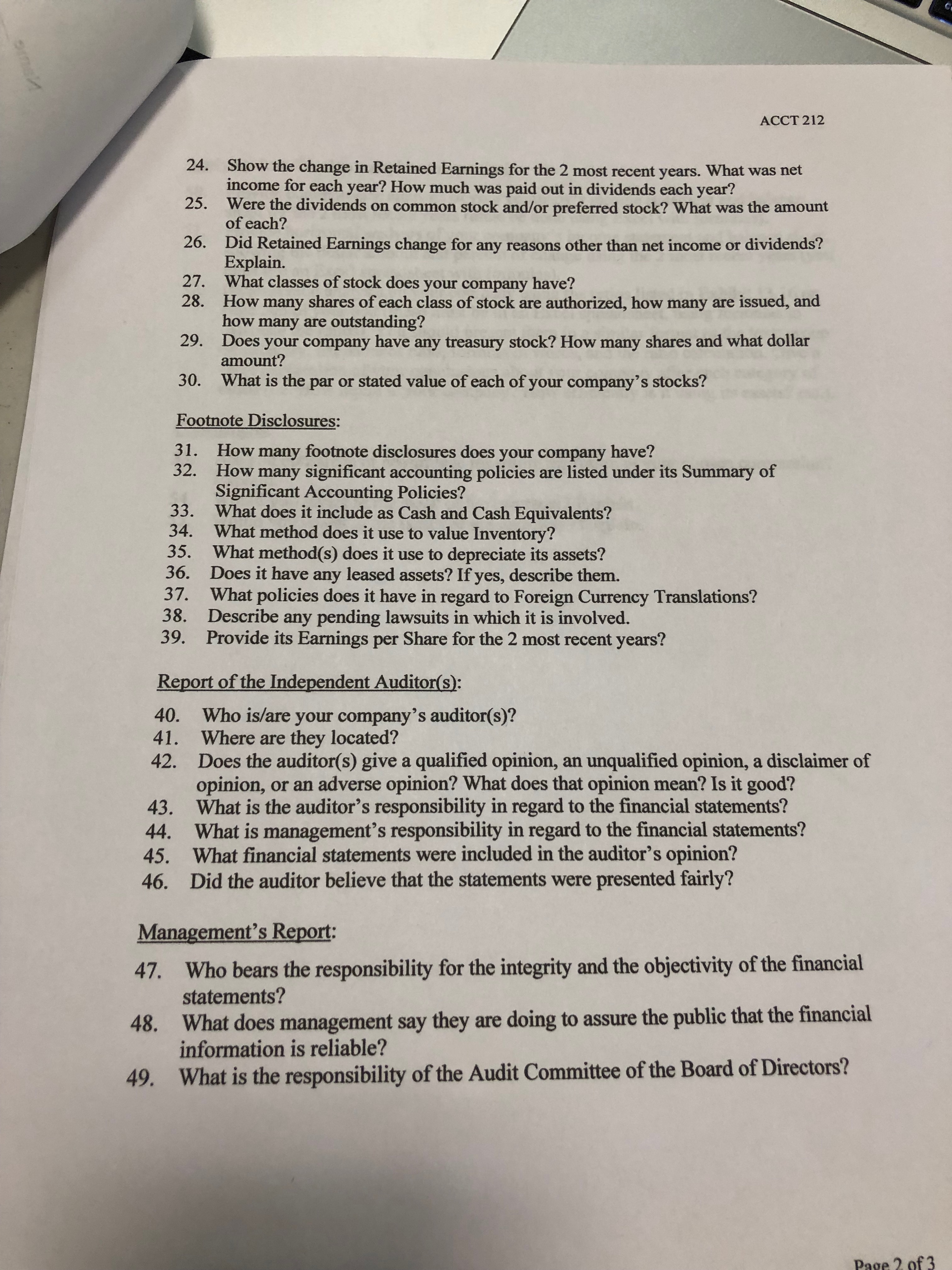 available.Please and thank you much!! ACCT 212 INDIVIDUAL LEARNING PROJECT INSTRUCTIONS This