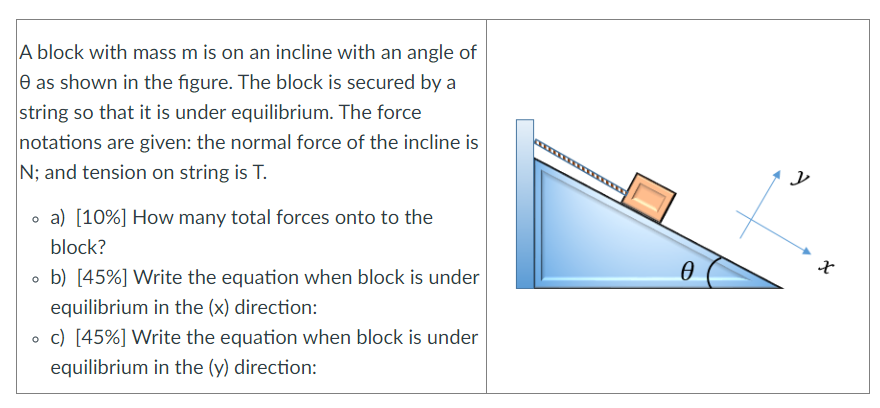at equilibrium condition (at rest). What is the tension force direction of