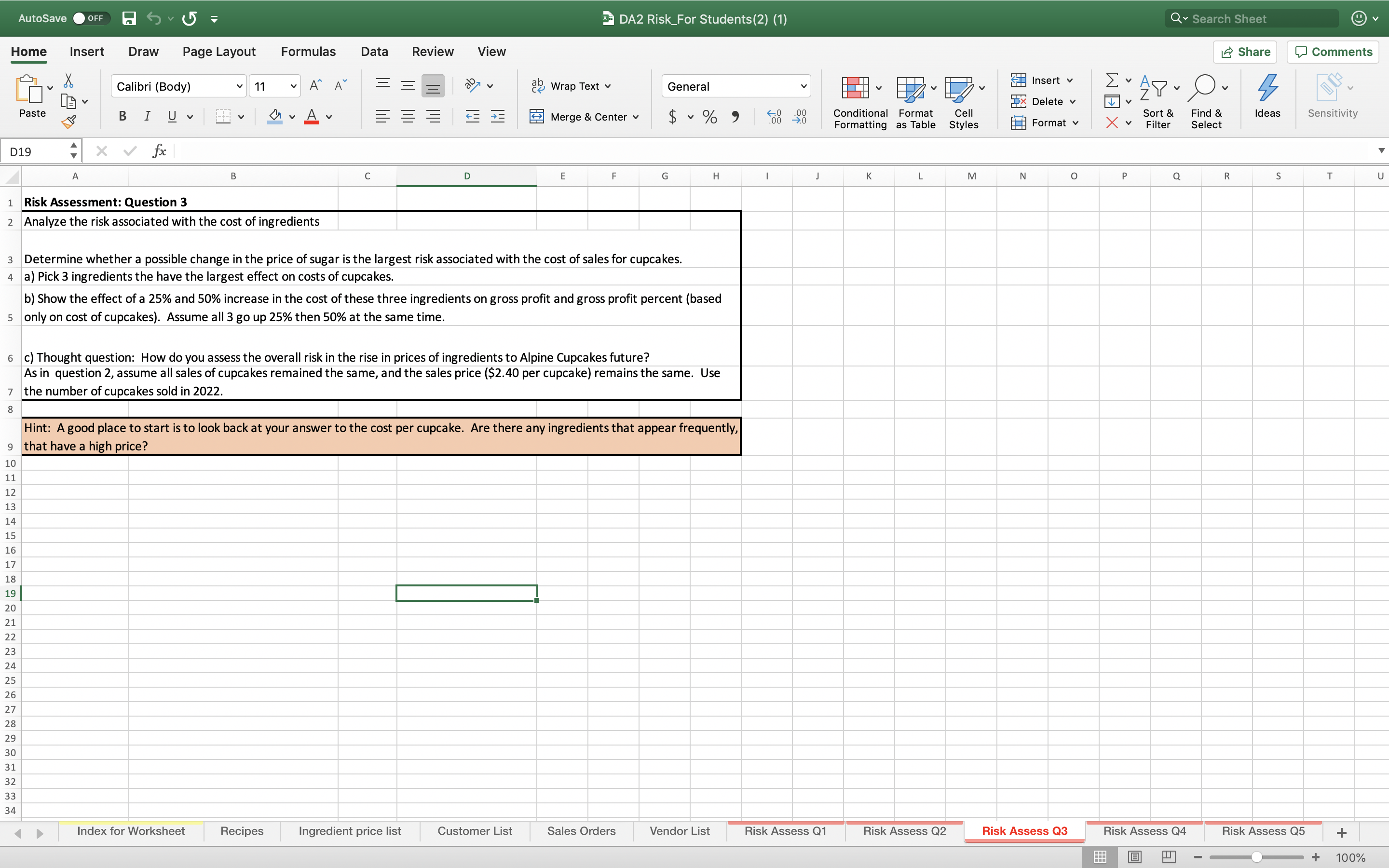 the questions, you will not only be exposed to using data analytics