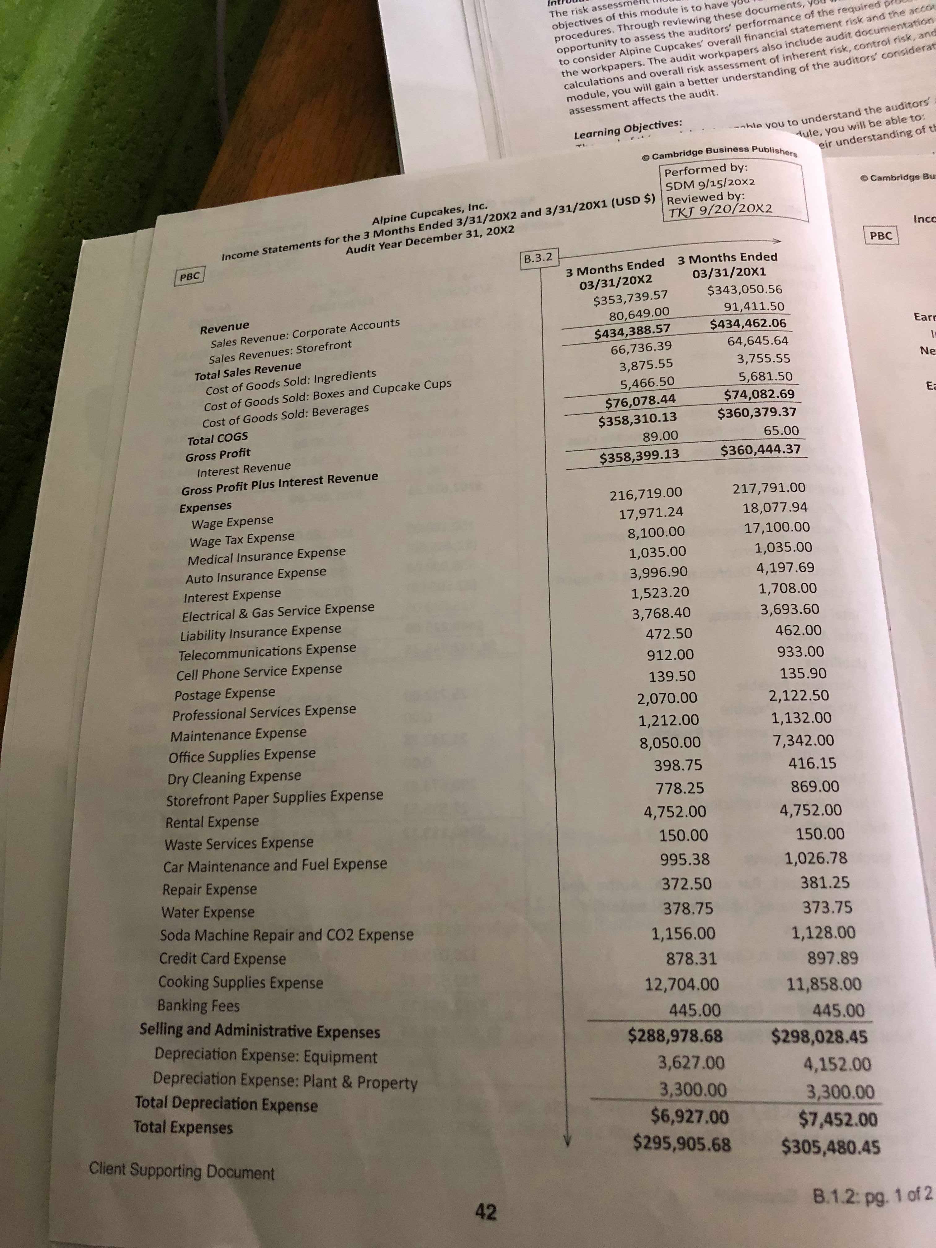 3. Perform risk assessment procedures using analytical tools. 4. Perform substantive audit