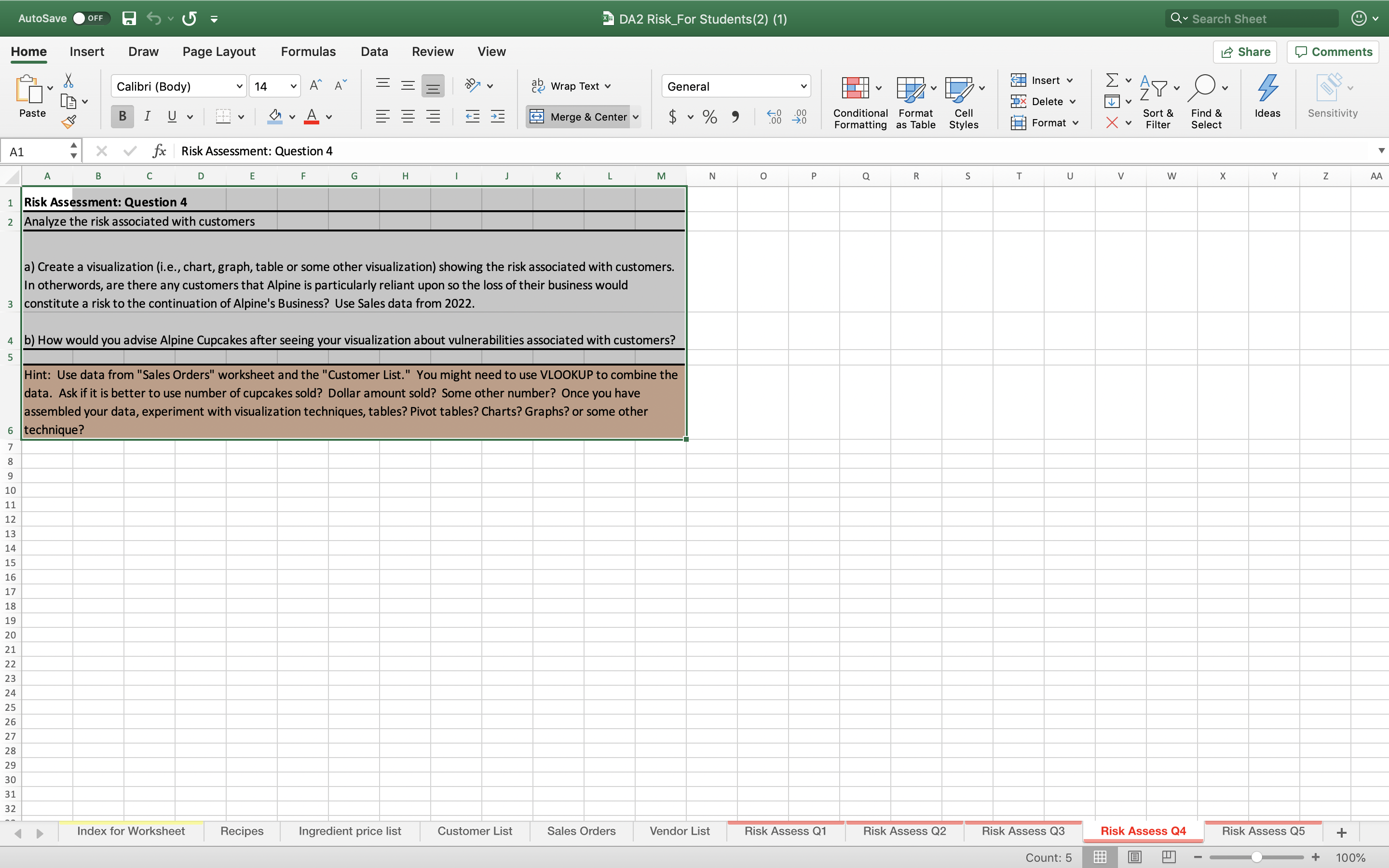 tools. Data Analytics Assignments: off Before beginning the assignment, take some time