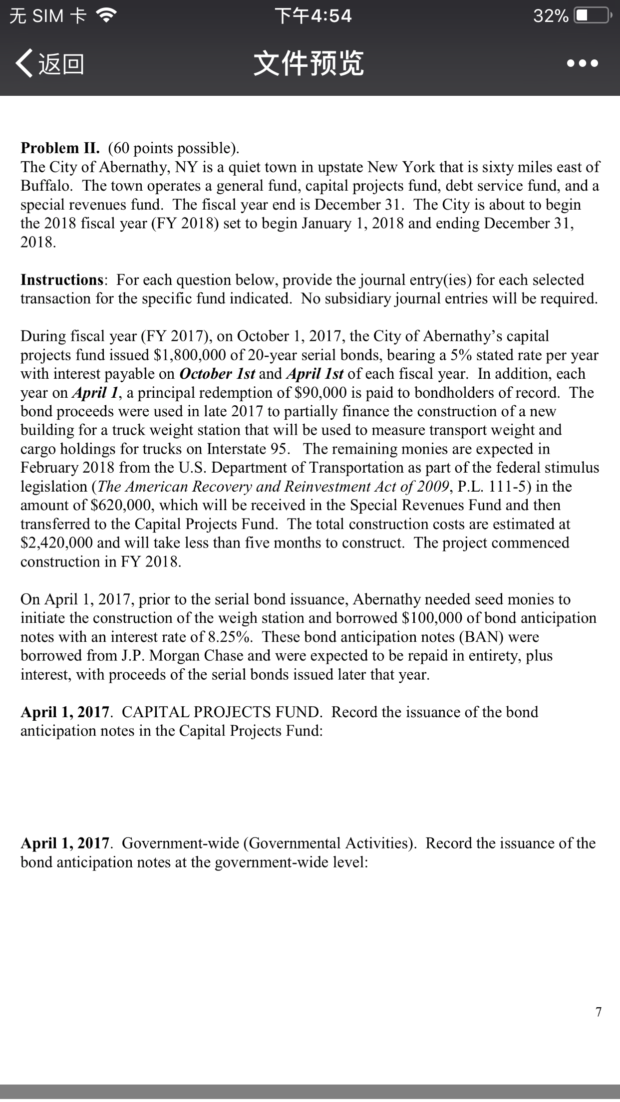 the required semi-annual interest p: 15/17 Debt Service Fund: October 1, 2018.