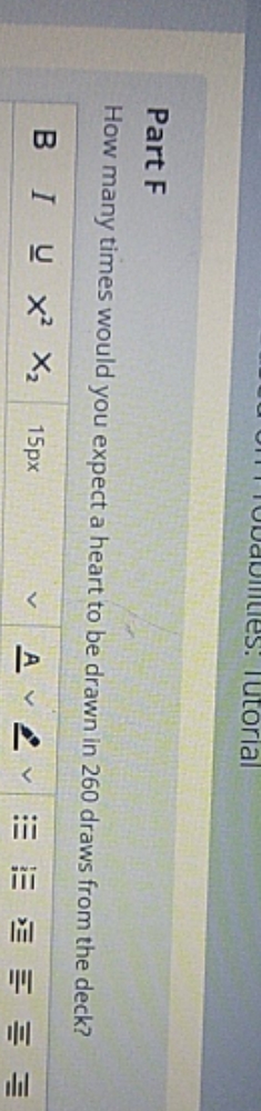 please explain dointies. Tutorial Part F How many times would you