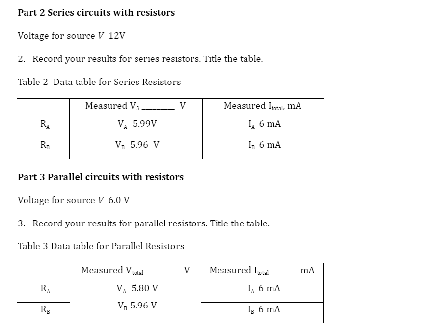 understanding circuit components. you must also measure 3 quantities: voltage. current. and