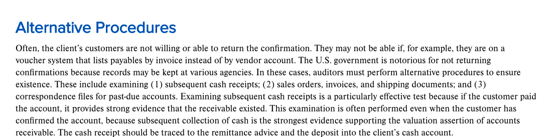 group. For this exercise, your group has already collected 7 AR receivable