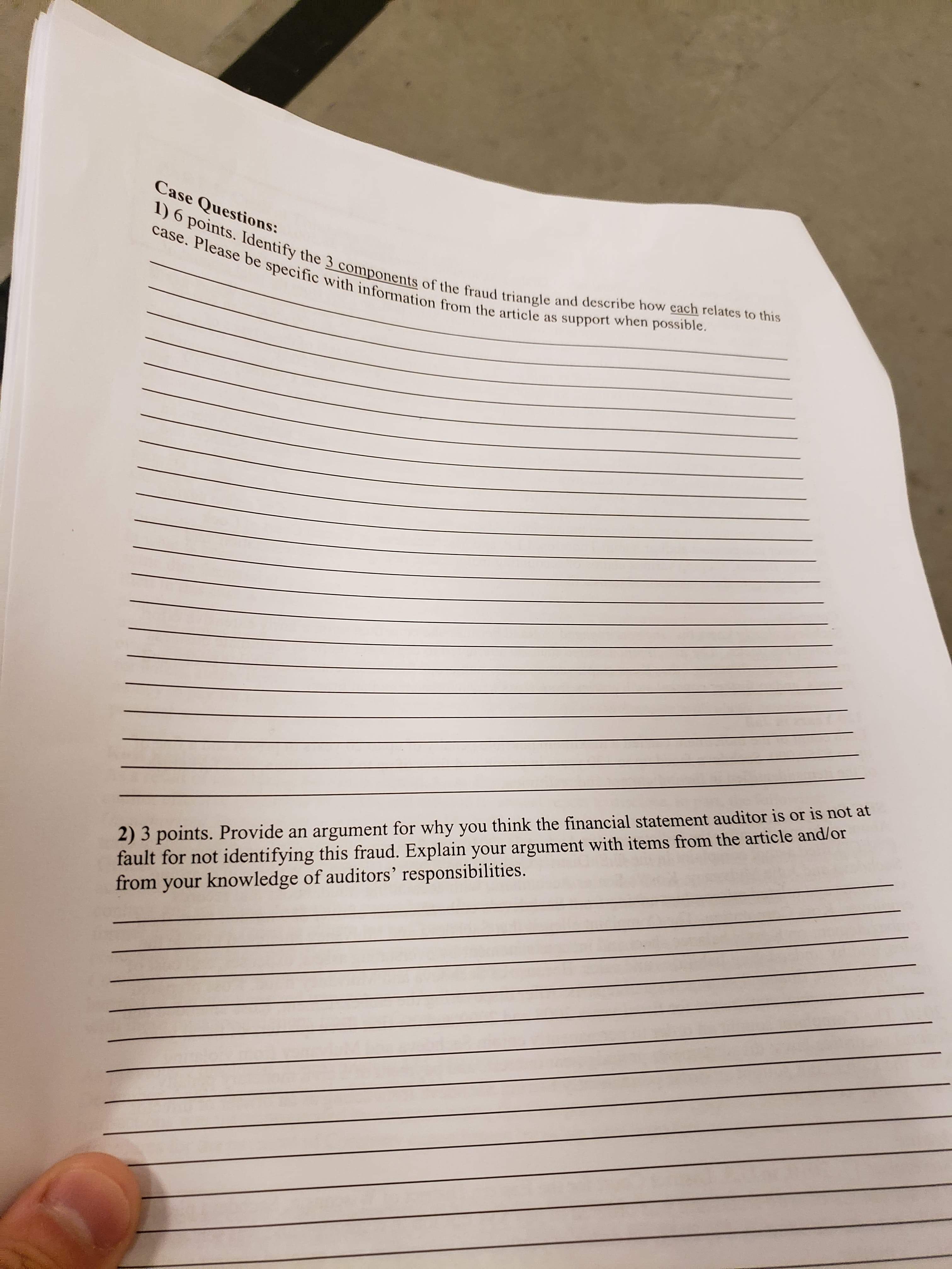 answer ALL parts of each question and be specific. Forbes JAN 14,