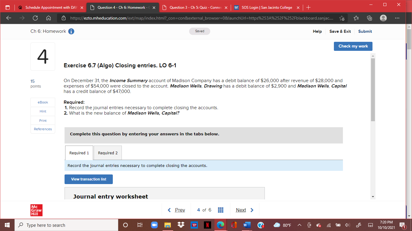 Carter, Capital accounts for Carter Production Company at the end of its