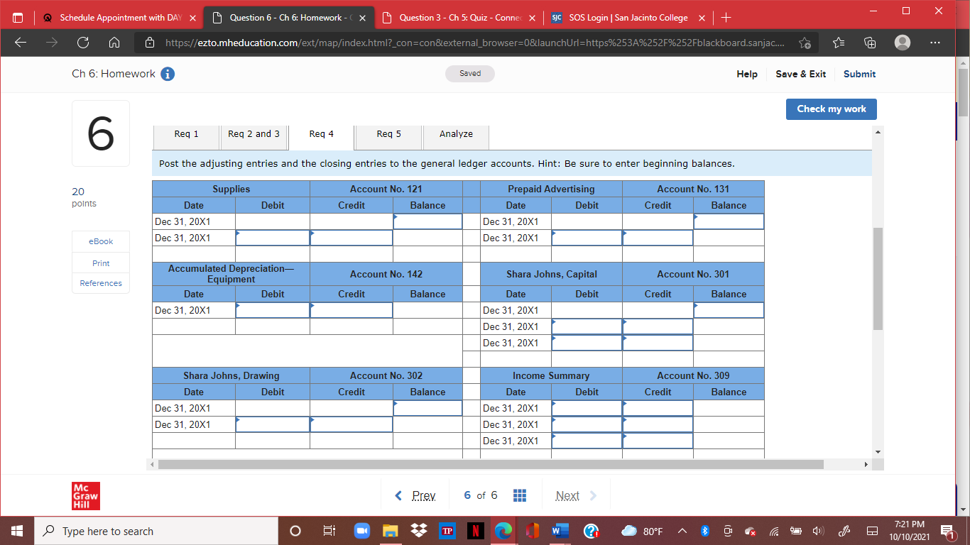 depreciation-Equipment 39,420 Hint 202 Accounts payable 11, 100 301 Aretha Hinkle, Capital