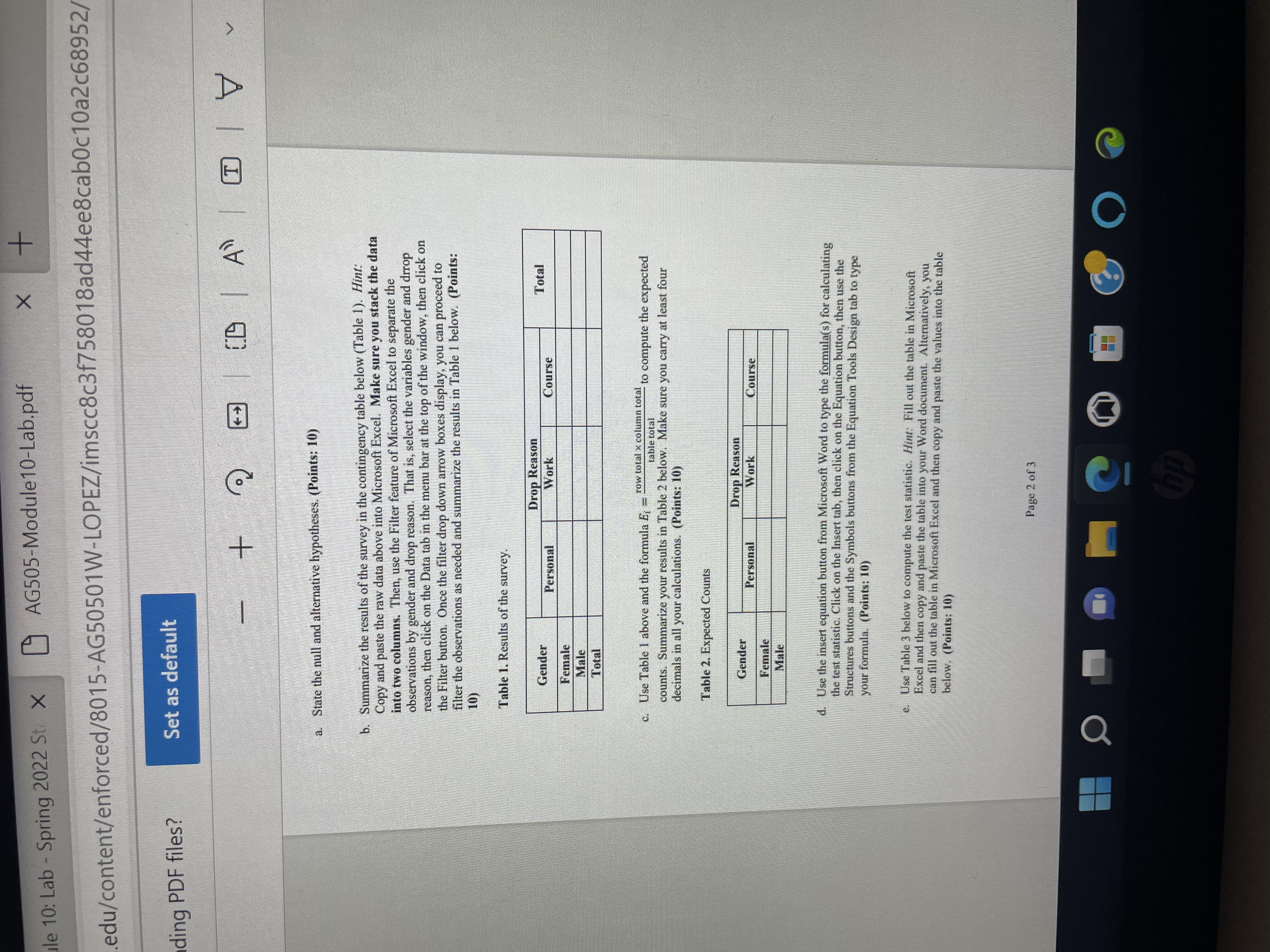 NOT sufficient evidence at the a - 0.10 significance level to support.