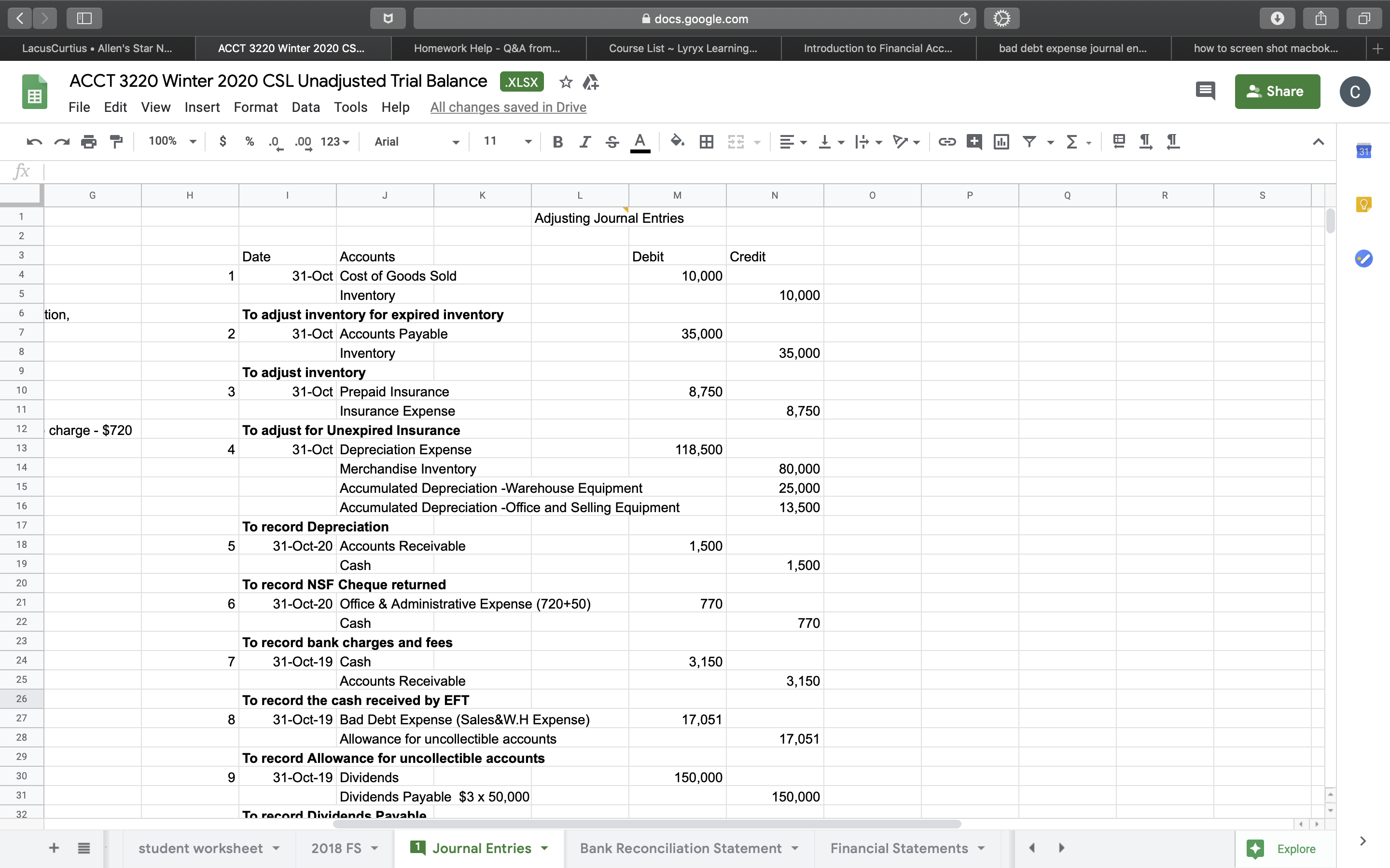at all. You are working on the preparation and analysis of the