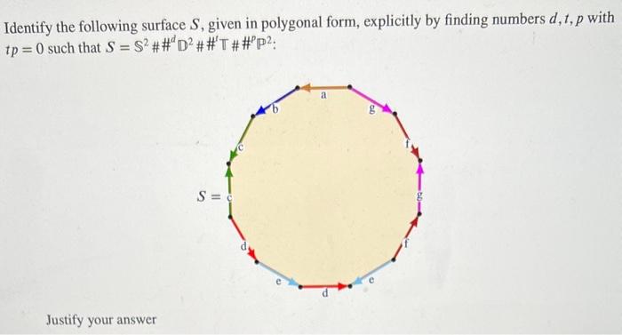 finding numbers d, t, p with tp = 0 such that S