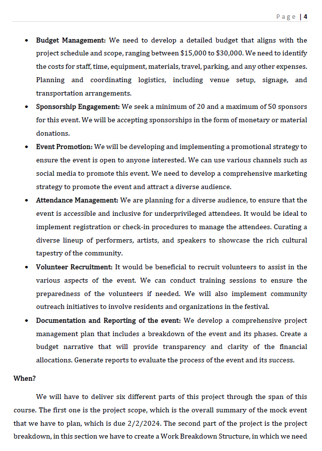 Excel file or as an outline. You may wish to search for