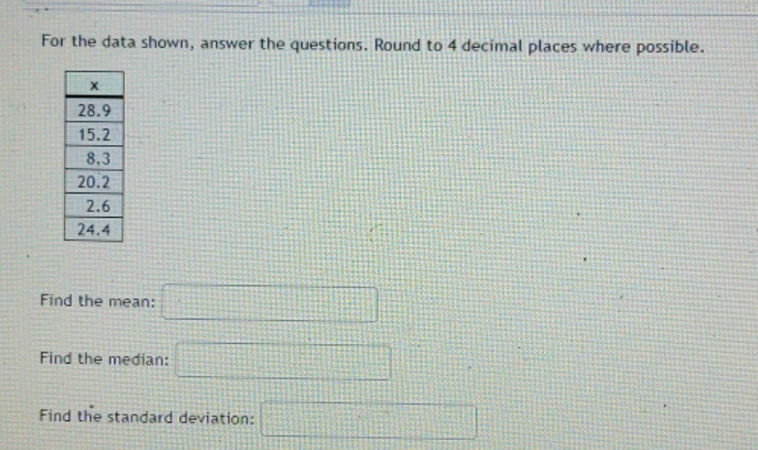 please send me the answer For the data shown, answer the