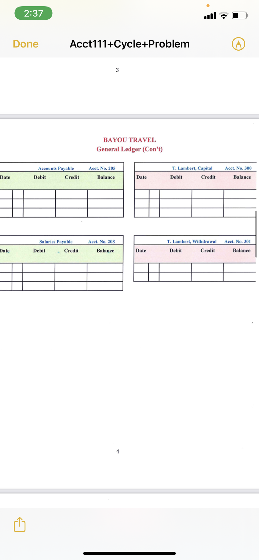 7 7 Part 5 Post your Adjusting Entries in the General Ledger