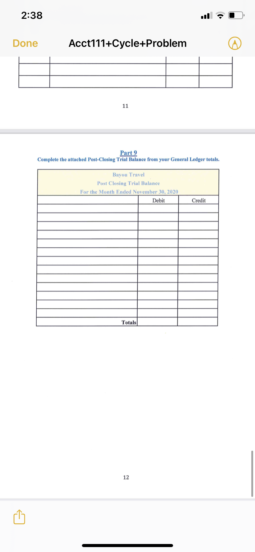 *#*# 1) Record one month's depreciation on the equipment that T. Lambert