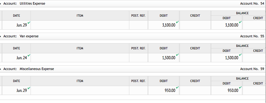 an interior decorating business, Eco-Centric Designs. During the month, Kris completed the