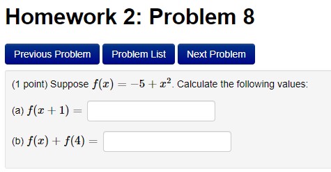 Problem {1 point) Use interval notation to indicate the domain and range