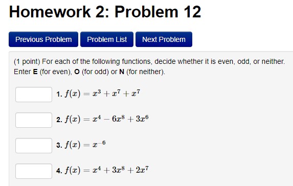 infinity, and -infinity for union, oo, and -oo, respectively.Homework 2: Problem 6