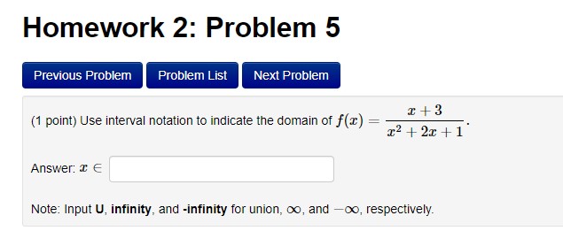 (b) f(@) + f(4) =Homework 2: Problem 9 Previous Problem Problem List