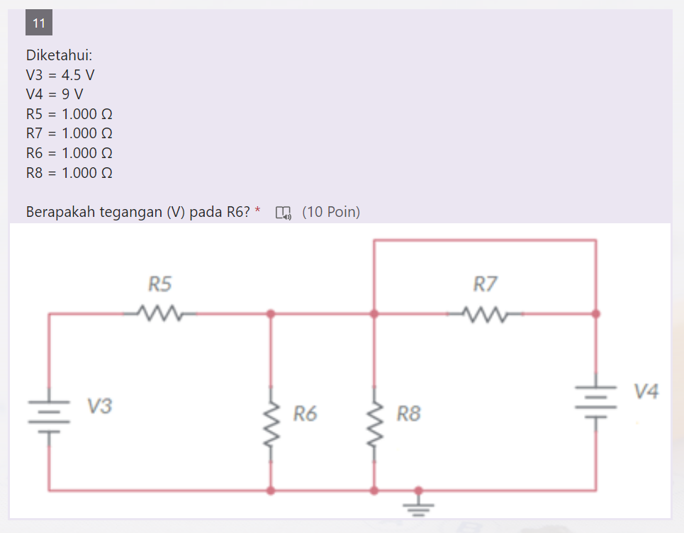 = 1.000 0 R7 = 1.000 0 R6 = 1.000 0 R8