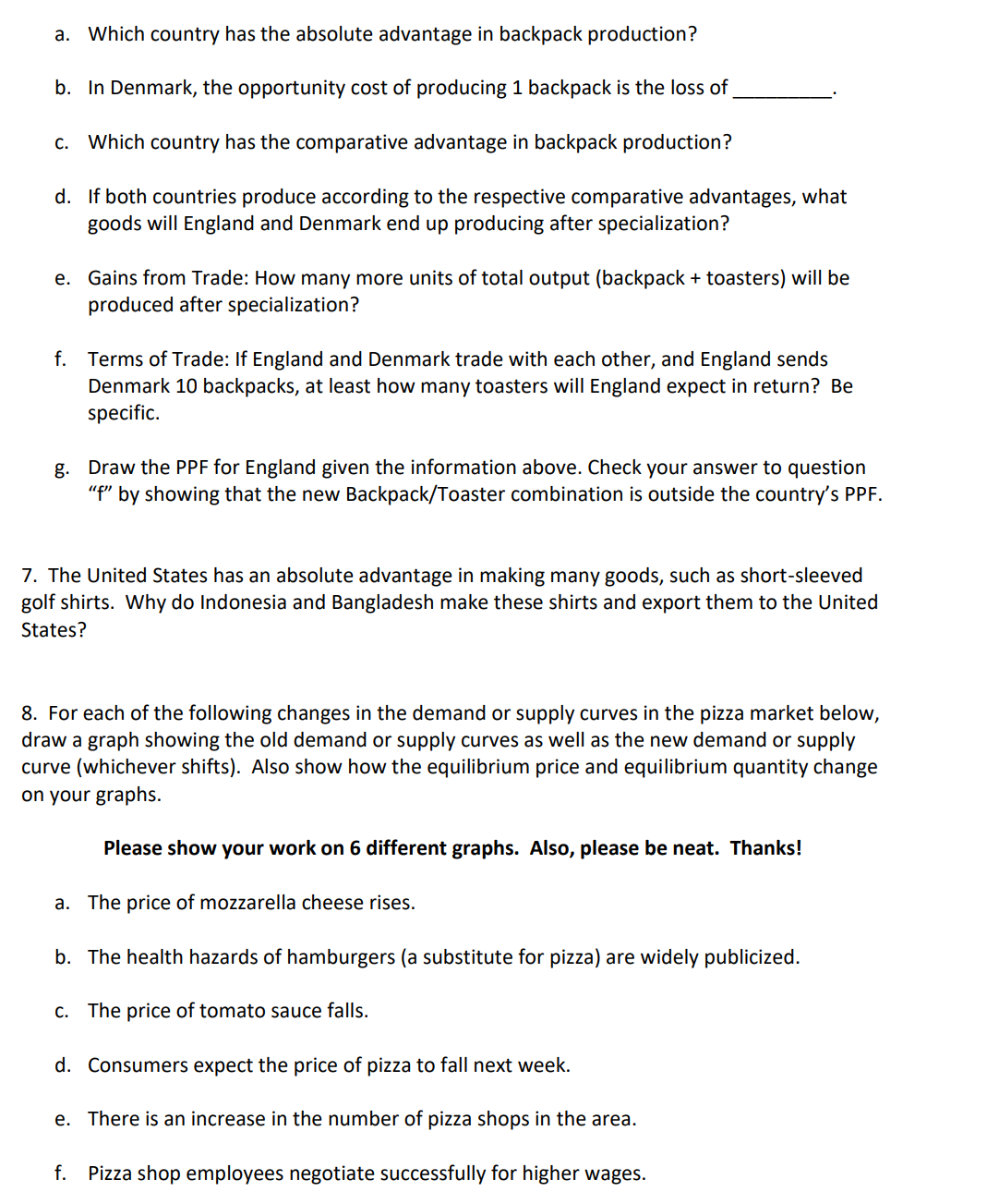 provided separately. 1. Suppose your favorite band is on tour and coming