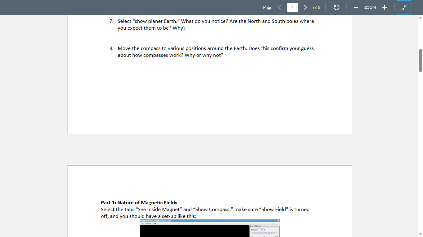 pieces, what would be the polarity of each piece? Why? 4. Select