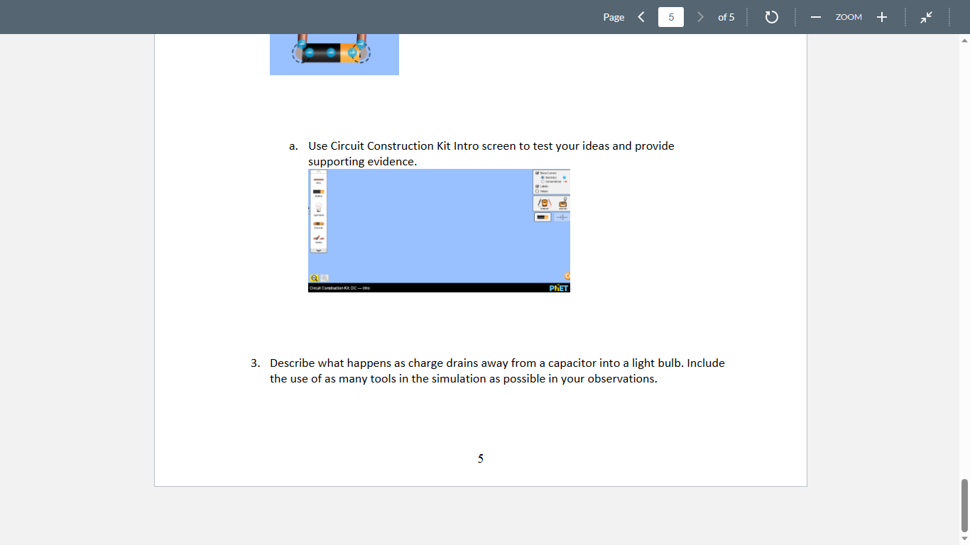 a. What features of the simulation did you use to help you?