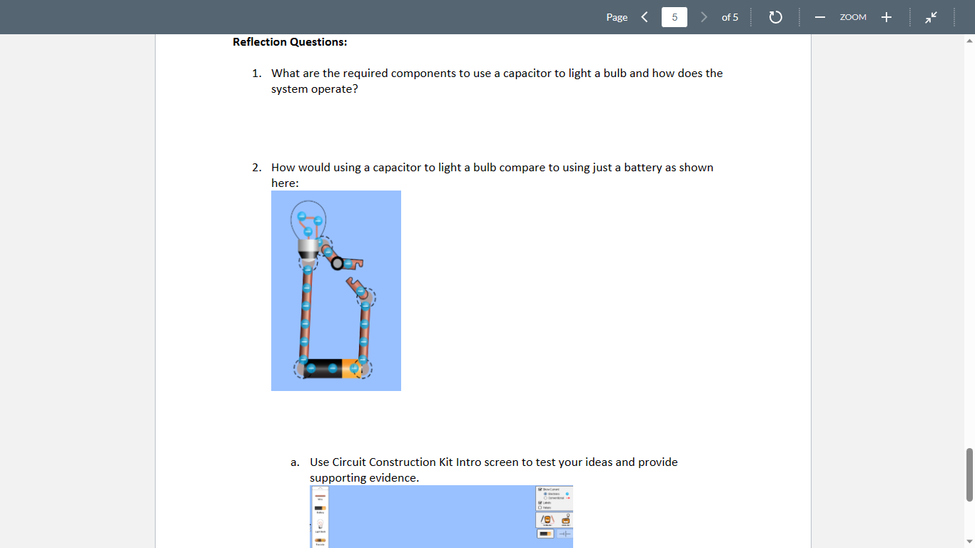 and Stored Energy for a capacitor. Summarize your experimental procedures and expected