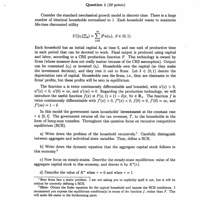 state level of capital in an economy where the government taxed the