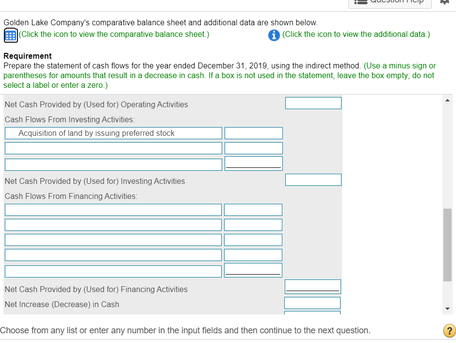9,120 130001) ' | Print ' Question Help Golden i Data Table