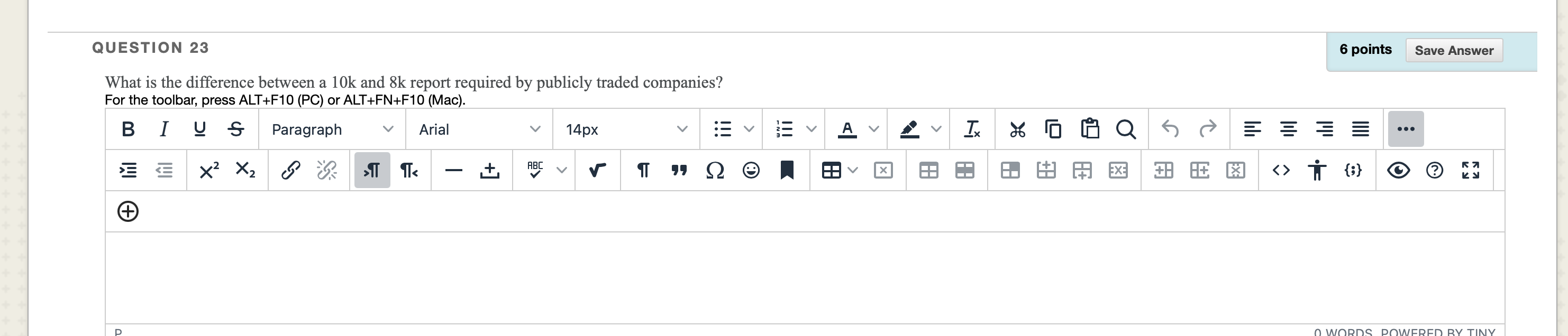 traded companies? For the toolbar, press ALT+F10 (PC) or ALT+FN+F10 (Mac). BIUS
