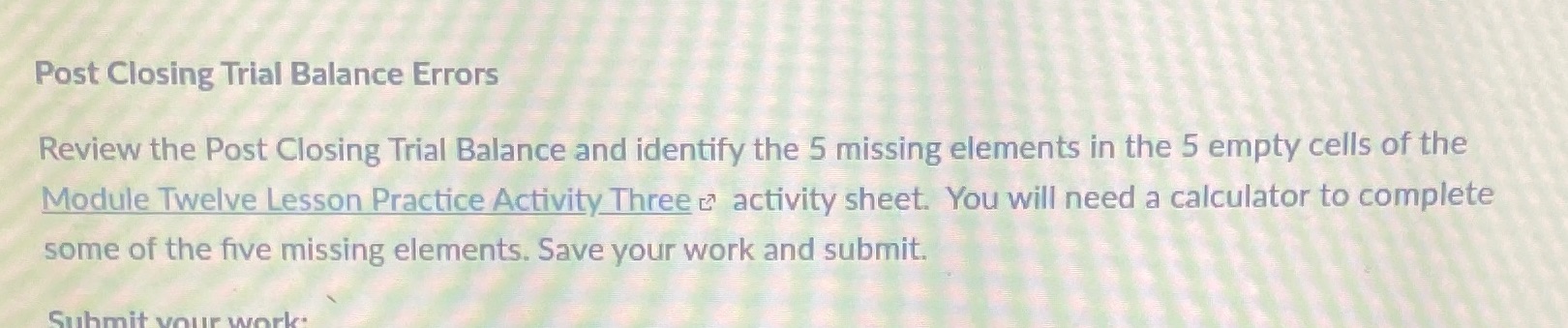 and identify the 5 missing elements in the 5 empty cells of