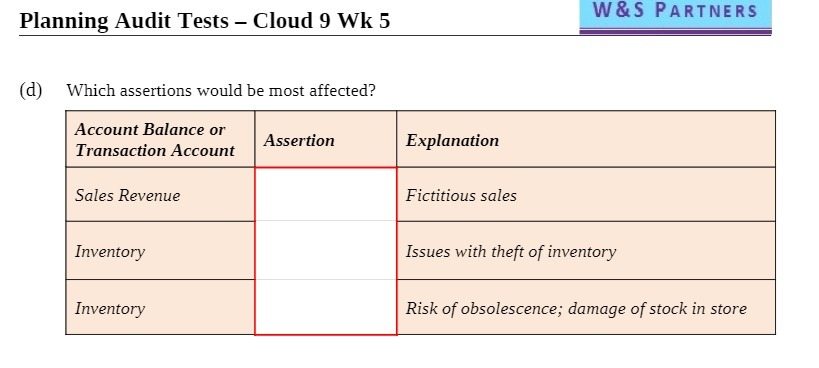 he most affected? Accountniance or Ass rii E 1 mi T_mnsm:an Account