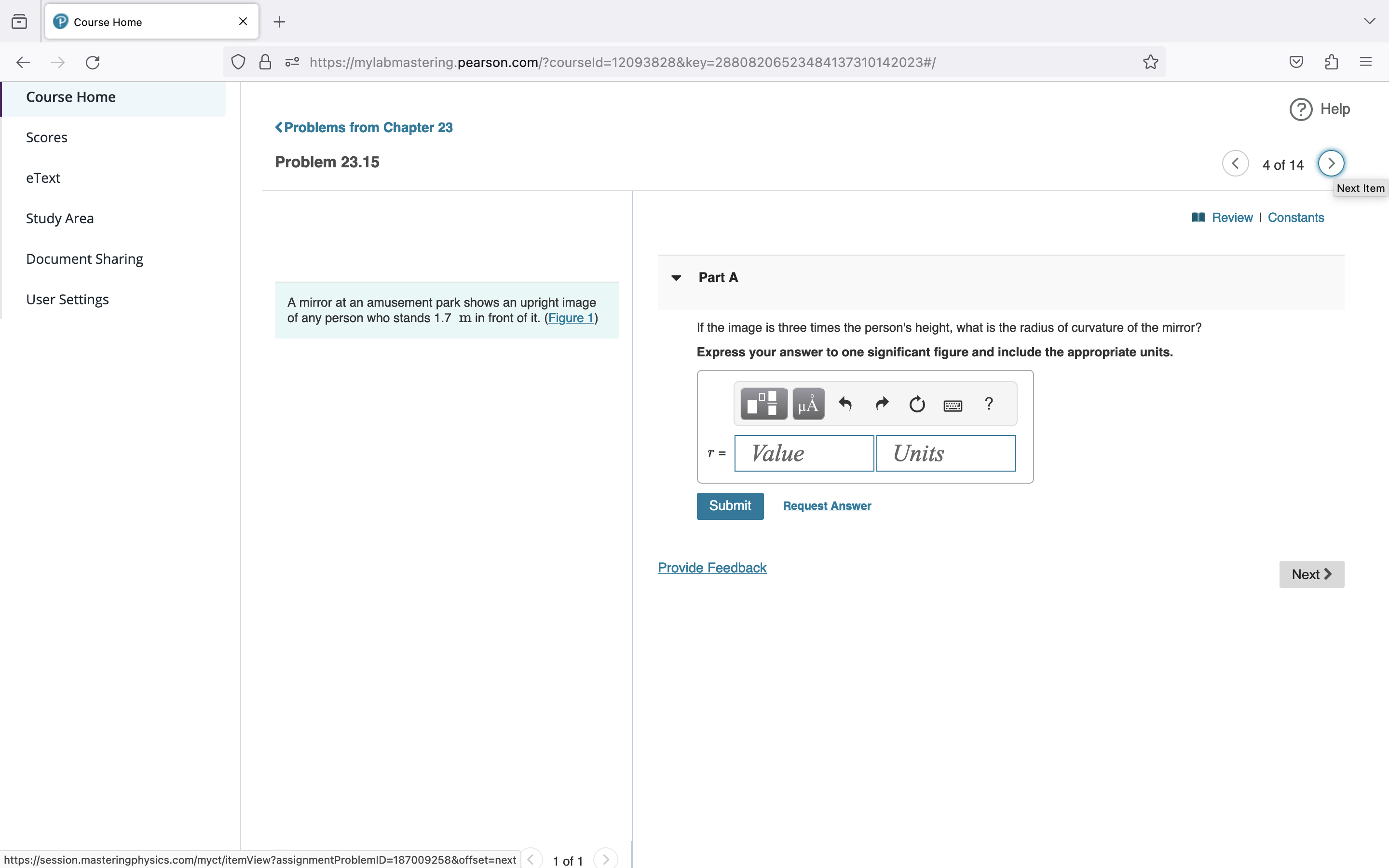 Study Area Review | Constants Document Sharing Part A User Settings A