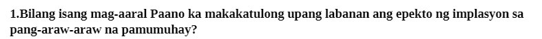 sa pang-araw-araw na pamumuhay?