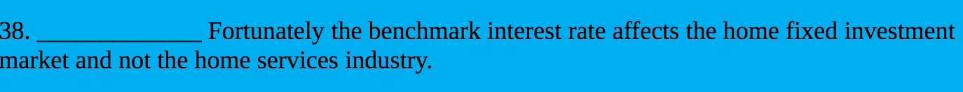 and not the home services industry.