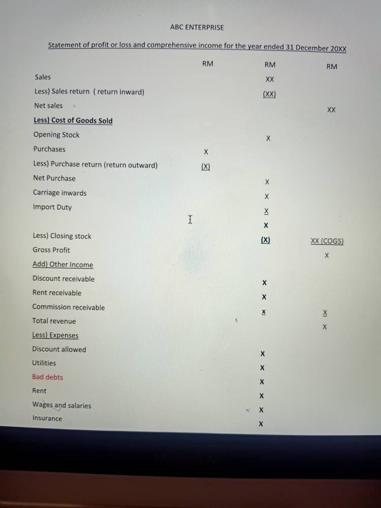 Return 700 500 soci 8 Rent and rates 3,600 soci 9. Capital