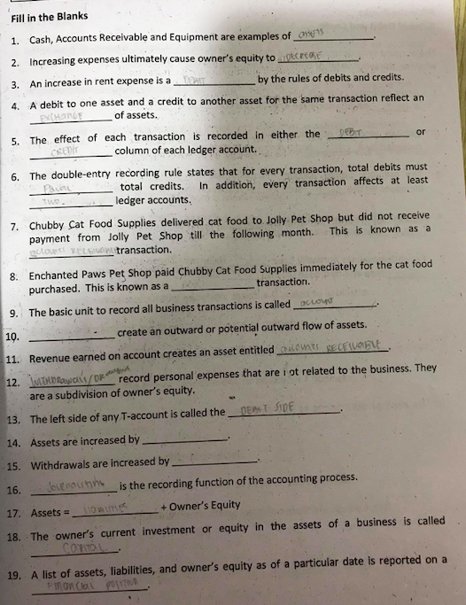 Payable b. Accrued Taxes C. Accumulated Depreciation d. Uncollectible Accounts Expense 3.