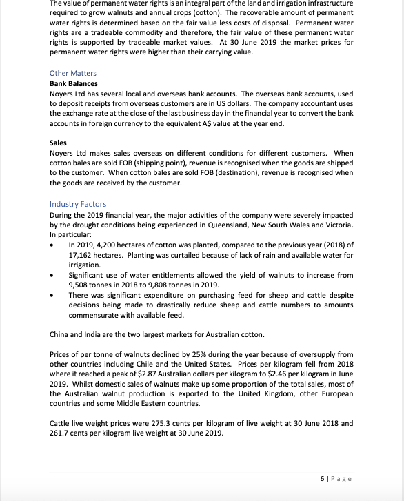 2001. Noyers is an agribusiness company engaged in the following activities: Large